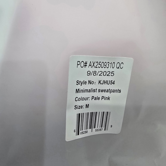 Comfrt Minimalist Sweatpants / Joggers PALE PINK M - New In Bag - Picture 6 of 7